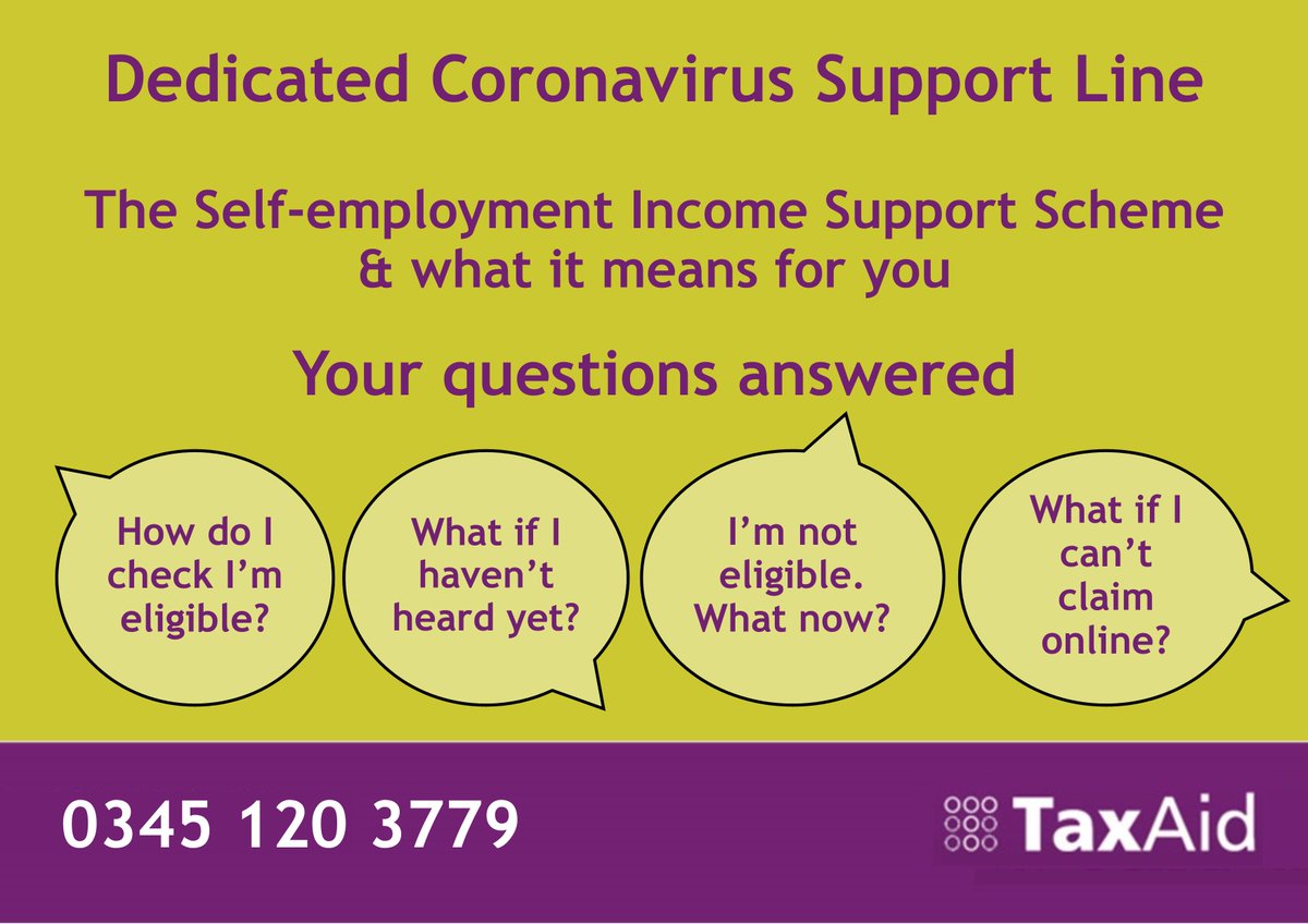 Unsure if you are eligible for the fourth #SelfEmployment Income Support Scheme grant? If you have any questions about applying for the support, contact our friendly team on 0345 120 3779