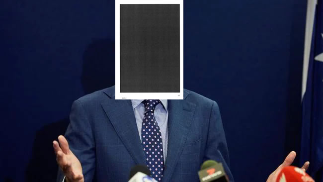 Qldaah's tweet image. Redacted. #auspol