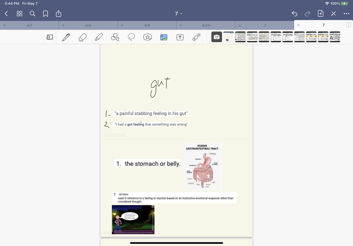 俺の英単語帳
1,使うのはgoogle 英語結果しか出ない設定
2,意味は画像付きで
3,例文も載せる(使うイメージを覚えるため)
4,good notes5のフラッシュカード機能フル活用

とりあえず、icloud drive 最凶、good notes 最強
