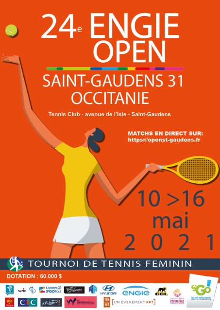 🔜 Retour du haut niveau féminin en #occitanie
Le 24e Engie Open de Saint-Gaudens se disputera du 10 au 16 Mai au TC #saintgaudens
En raison de la crise sanitaire, cette édition se jouera à huis clos avec un protocole strict. 
💻Matchs en direct openst-gaudens.fr