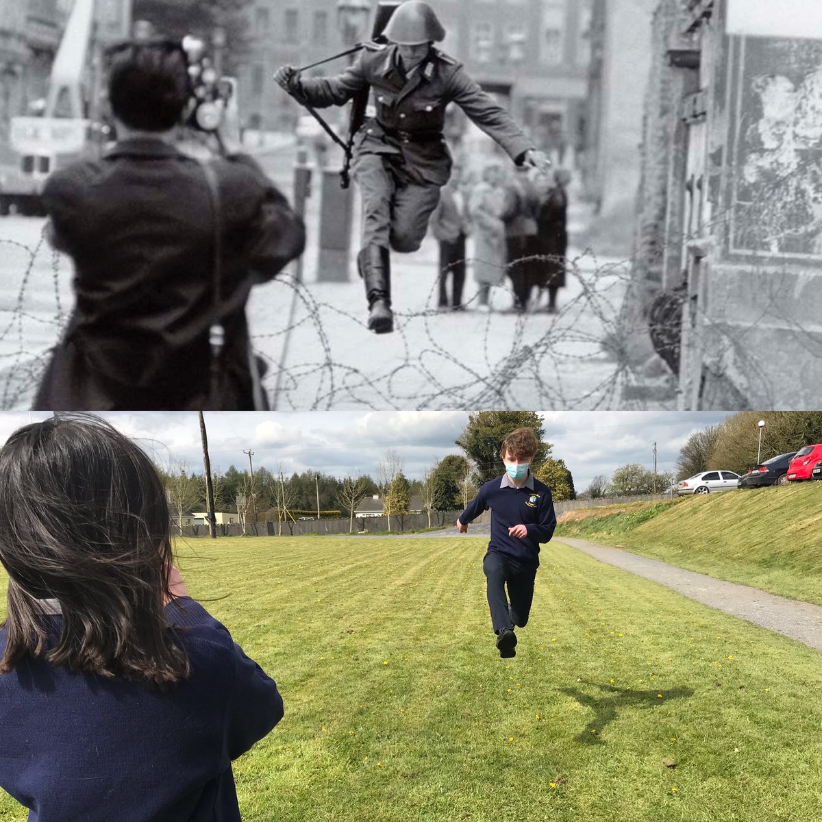 More famous historic images recreated by vour TY group <a href="/PDST_History/">PDST_History</a>    <a href="/PdstTy/">PDST TY</a> #CCC