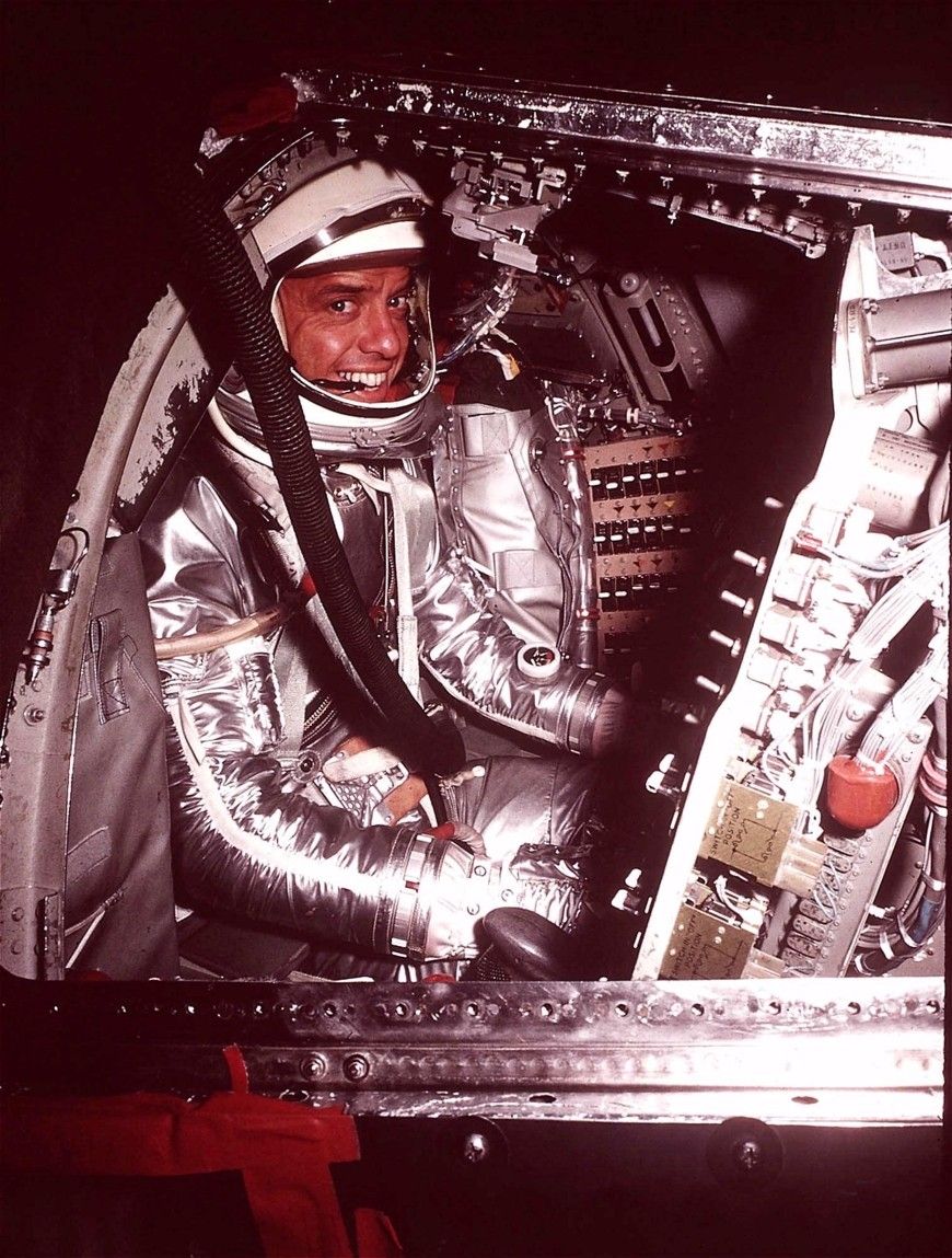 Shepard could Clearly see the outlines of the west coast of Florida, Lake Okeechobe in central Florida, the Gulf of Mexico, and the Bahamas. Shepard would later view planet Earth from a more distant perspective and walk on the Moon as commander of the Apollo 14 mission.