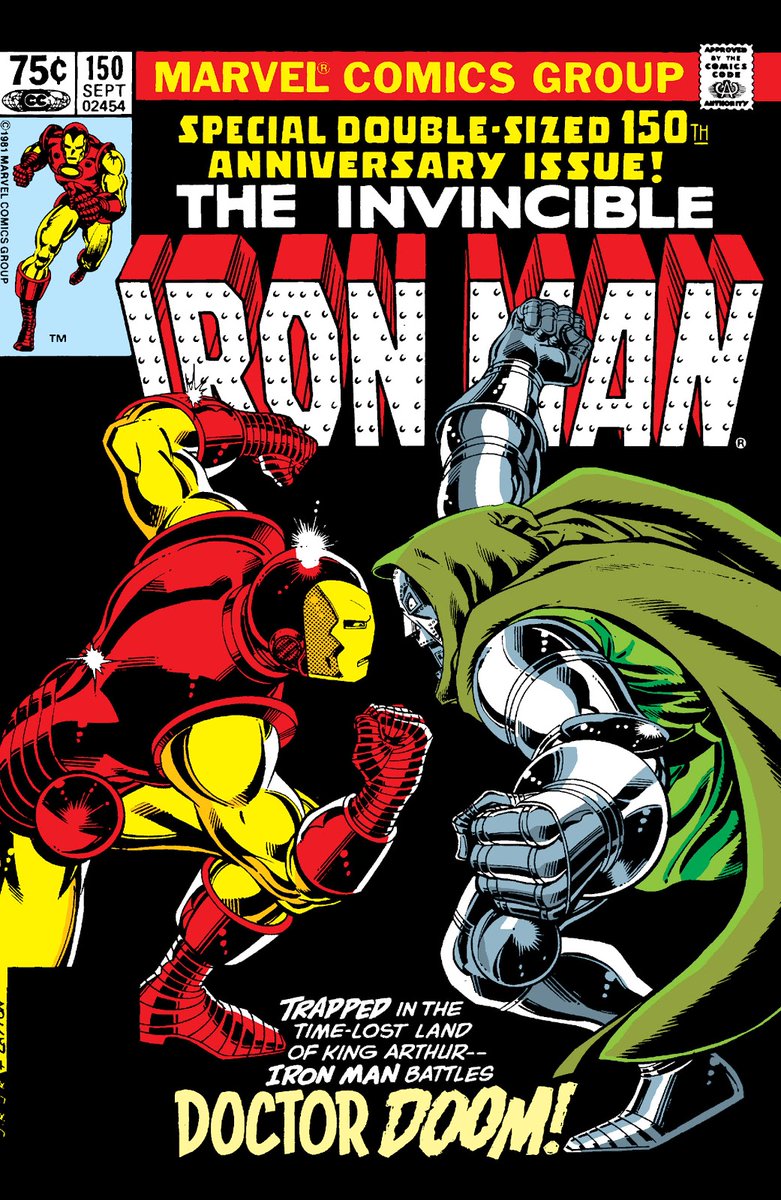 (Last one for a bit. There's work to do!)INVINCIBLE IRON MAN #150 is pure comic book bliss.Iron Man vs. Doctor Doom... in King Arthur's Camelot!That's the comic. They're thrown back in time, they pick sides: Iron Man w/ King Arthur, Doom w/ Morgan Le Fay! What a read!