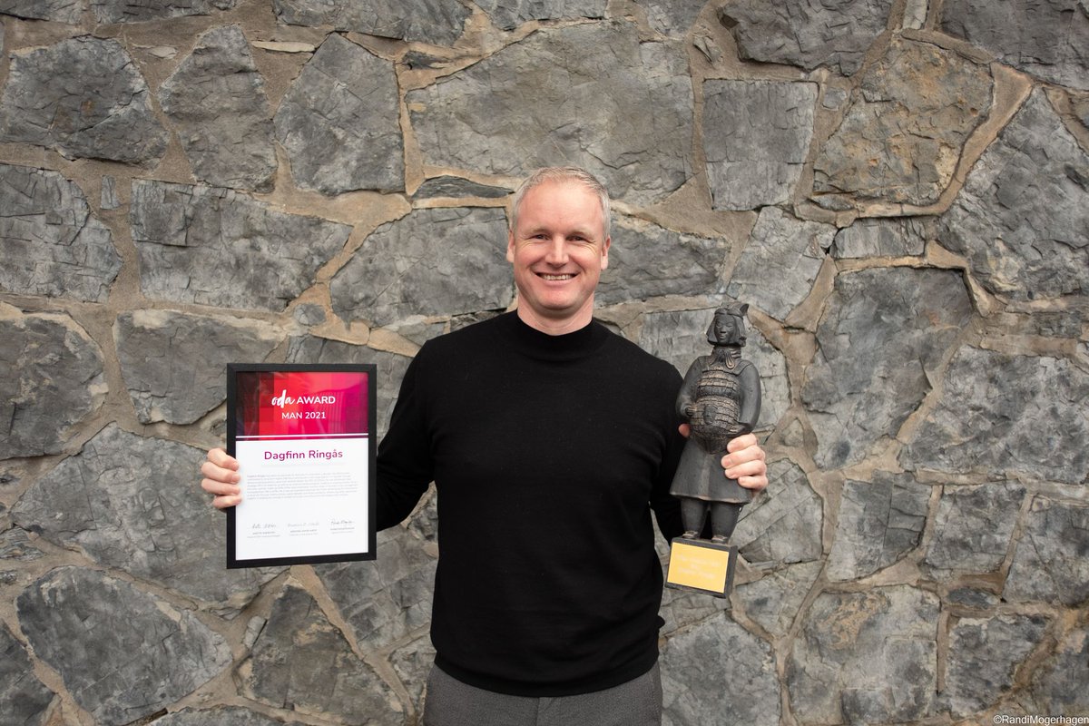 Congratulations to Dagfinn Ringås (SYSCO) as the winner of ODA Award Man 2021! #odaawards2021 #digitaldivide #inspirasjonsdagen2021
