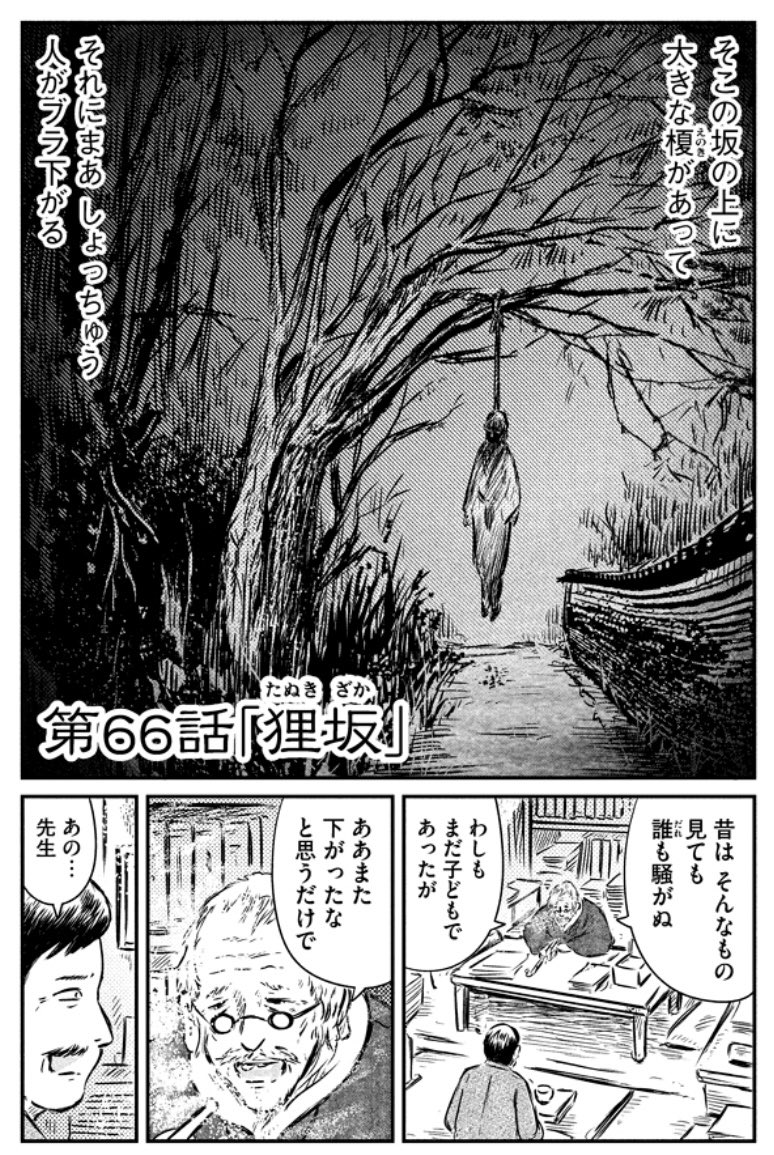 web短篇ホラー連載『いんへるの』第66話更新されました「狸坂(たぬきざか)」
かつての怪異の一大ジャンル、狸に再び闇と光を。よろしくどうぞ。 https://t.co/IoOzEKmSjZ 