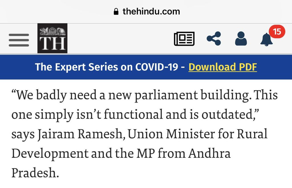 Congress doesn’t stop at hypocrisy. Look at their shameful double face.During UPA, Congress leaders wrote about the need for a new parliament. The Speaker in 2012 wrote a letter to Urban Development Ministry for the same. And now they have the gall to oppose the same project?