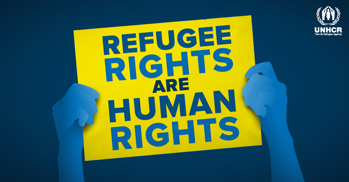Refugees's tweet image. Refugee rights are human rights. Today and every day. #StandUp4HumanRights