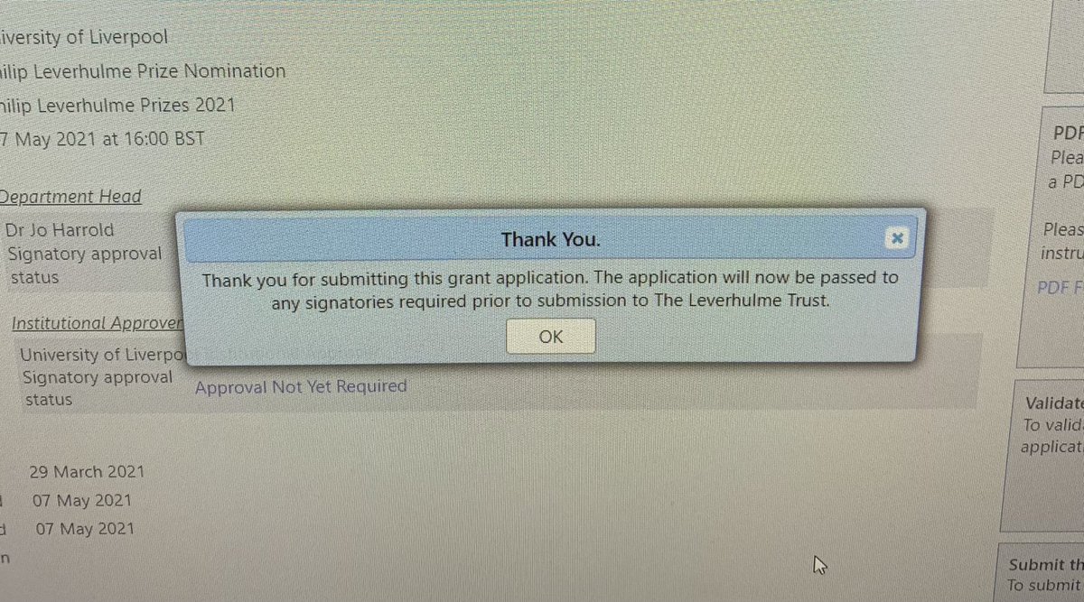 What a feeling it is to submit a grant. Whatever happens it is such a useful way to forge collaborations and clarify your thinking! #GeroTwitter