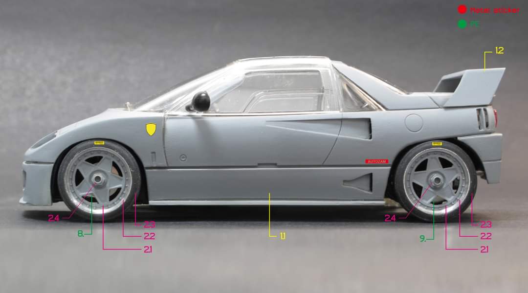 Takapyon Hyratt Zoomonから Z094 Autozam Az 1 F40改 Part Set登場 青島の Az1を生贄にf40レプリカのaz1を作るキットです 価格は Hkd 468 約6580円 レジン製のボディパーツとタイヤ及びホイール エッチングパーツ デカール メタルインレットの Takapyon Hyratt Zoomonから Z094 Autozam Az 1 F40改 Part Set登場 青島の Az1を生贄にf40レプリカのaz1を作るキットです 価格は Hkd 468 約6580円 レジン製のボディパーツとタイヤ及びホイール エッチングパーツ デカール メタルインレットの