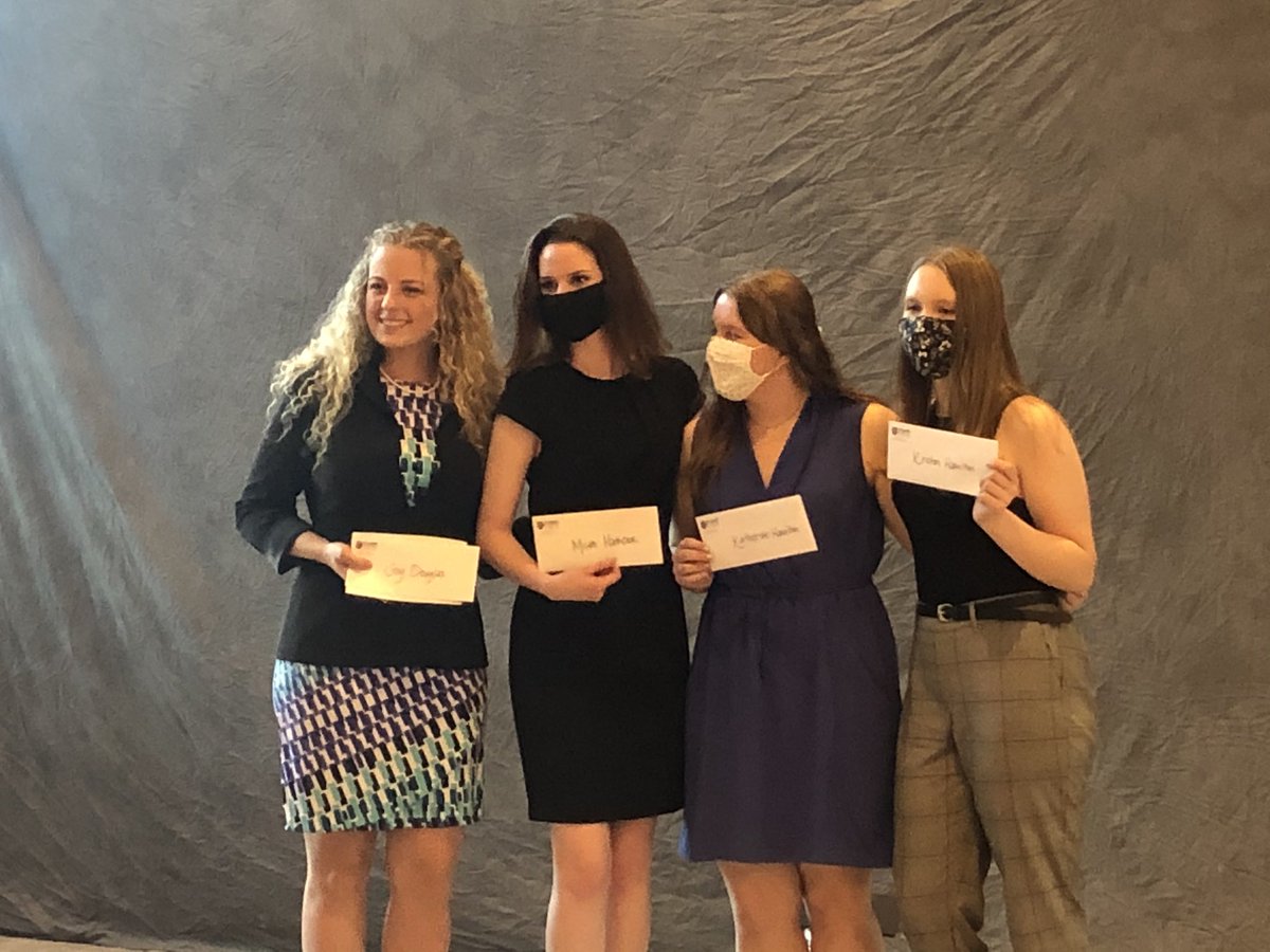 Stuartbulldogs's tweet photo. Congratulations to our Inaugural #StuartScholarship  Recipients. These former bulldogs turned @clevelandhightn Blue Raiders are going great places... Pre-Vet, Finance,  Healthcare Admin &amp; Med/Psychology  @UTChattanooga @LeeU @MTSU #onceabulldogalwaysabulldog https://t.co/asYLBflQmg