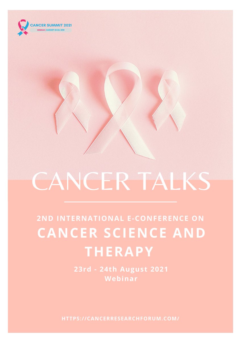 Cancer_Event's tweet image. Join us to share your research in the field of Cancer and oncology.

Our website: cancerresearchforum.com

#Cancer #cancerresearch #oncology #breastcancer #oncologynursing #radiology #webinars2021 #conferences2021