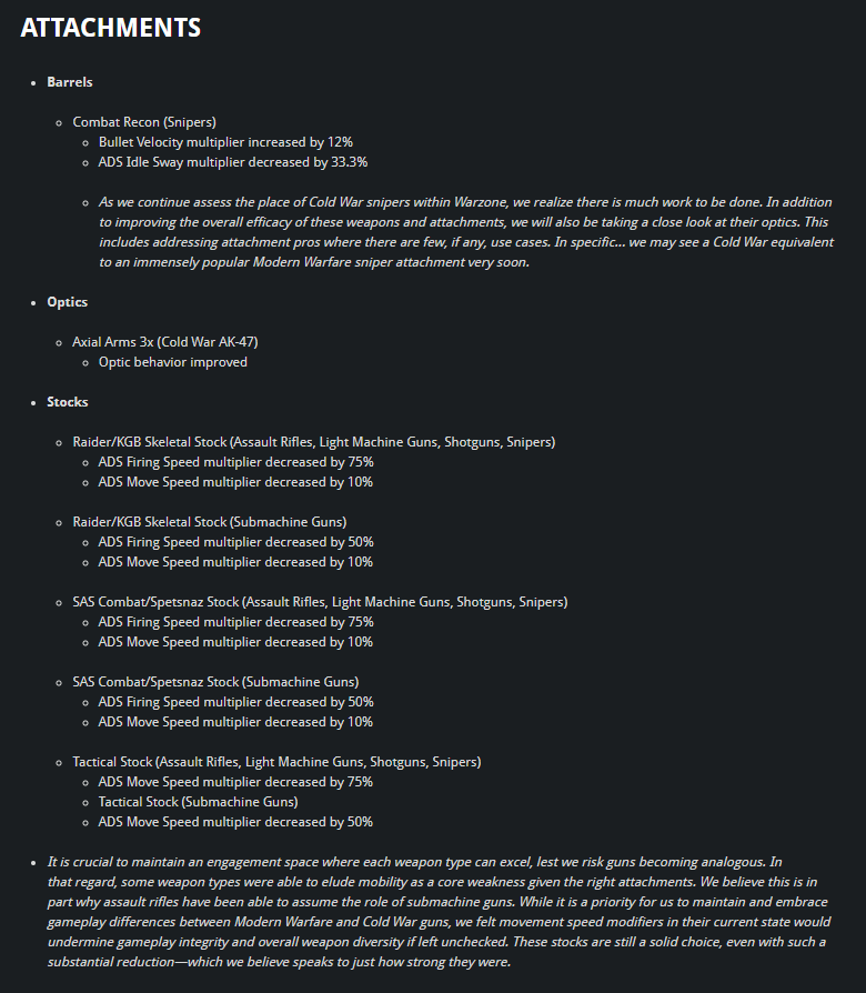 Breaking: New  #Warzone update includes some weapon balancing updates!