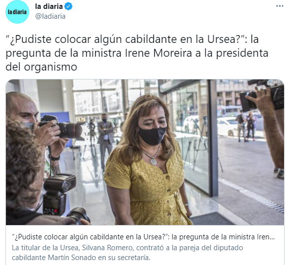 maqui13's tweet photo. María de los Ángeles Pereda, la pareja del diputado Martín Sodano, de Cabildo Abierto, ya pudo ser colocada. 

👉🏽Sueldo 57.630 pesos

Sodano es aquel de la frase referida al aborto: "si te gustó bancatelá" https://t.co/wjqSyvHqzy
