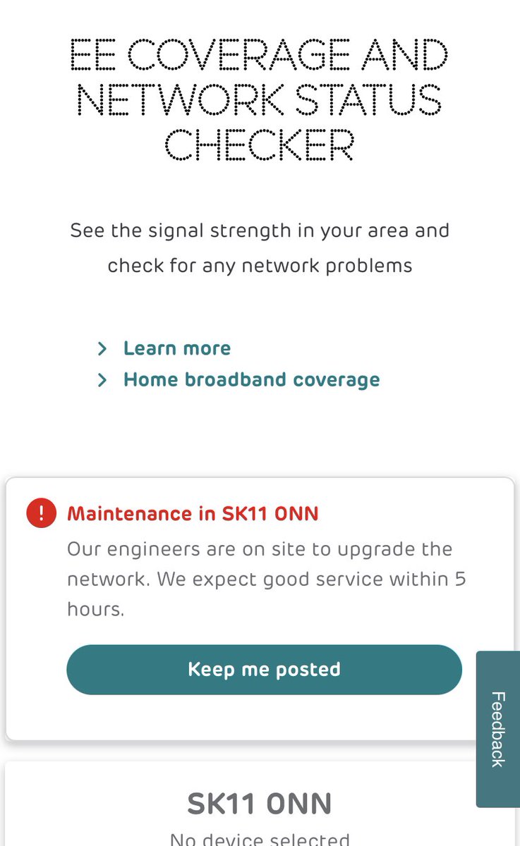 RogerLomas's tweet image. Many thanks EE for pulling the plug on our 4G signal today with no notice!
We rely on 4G for our broadband and I’ve had Teams Mtgs and needed to upload work to cloud drives.  The day has been a shambles- still 5 hours to go until it’s back up!