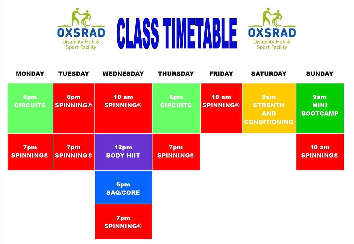 Have you booked on to our new classes yet?  Limited spaces available. 

To book head over to oxsrad.org/booking 
or call us 01865 741336