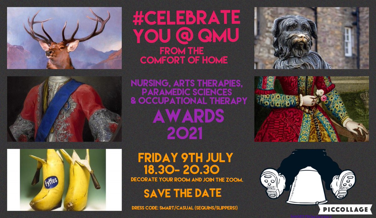 Calling all final year @QMU_OT @QmuOTSociety students - save the date! A celebration (& awards event) is being planned - for QMU occupational therapy, arts therapies, nursing and paramedic science students. Details still being confirmed. Stay tuned...