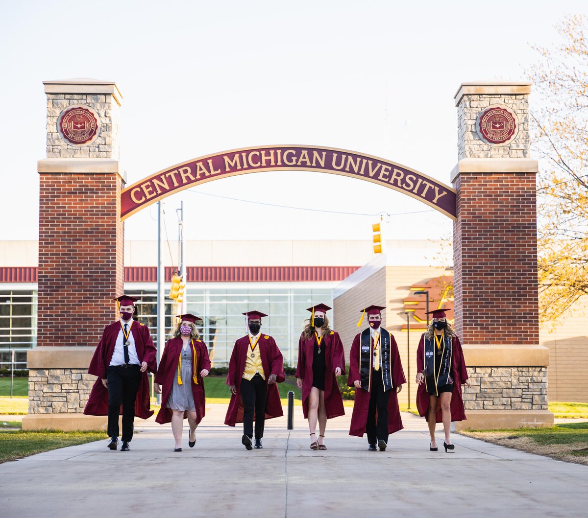 CMU Commencement weekend begins! Today's ceremonies are:

11:30 am: Class of 2020 and 2021 College of Medicine 
3 pm: Class of 2020 and 2021 Doctoral 
6:30 pm: Class of 2021 Masters/Specialist/Graduate Certificate 

Attend via livestream: cmich.ly/3vQiFBO
#cmichgraduation