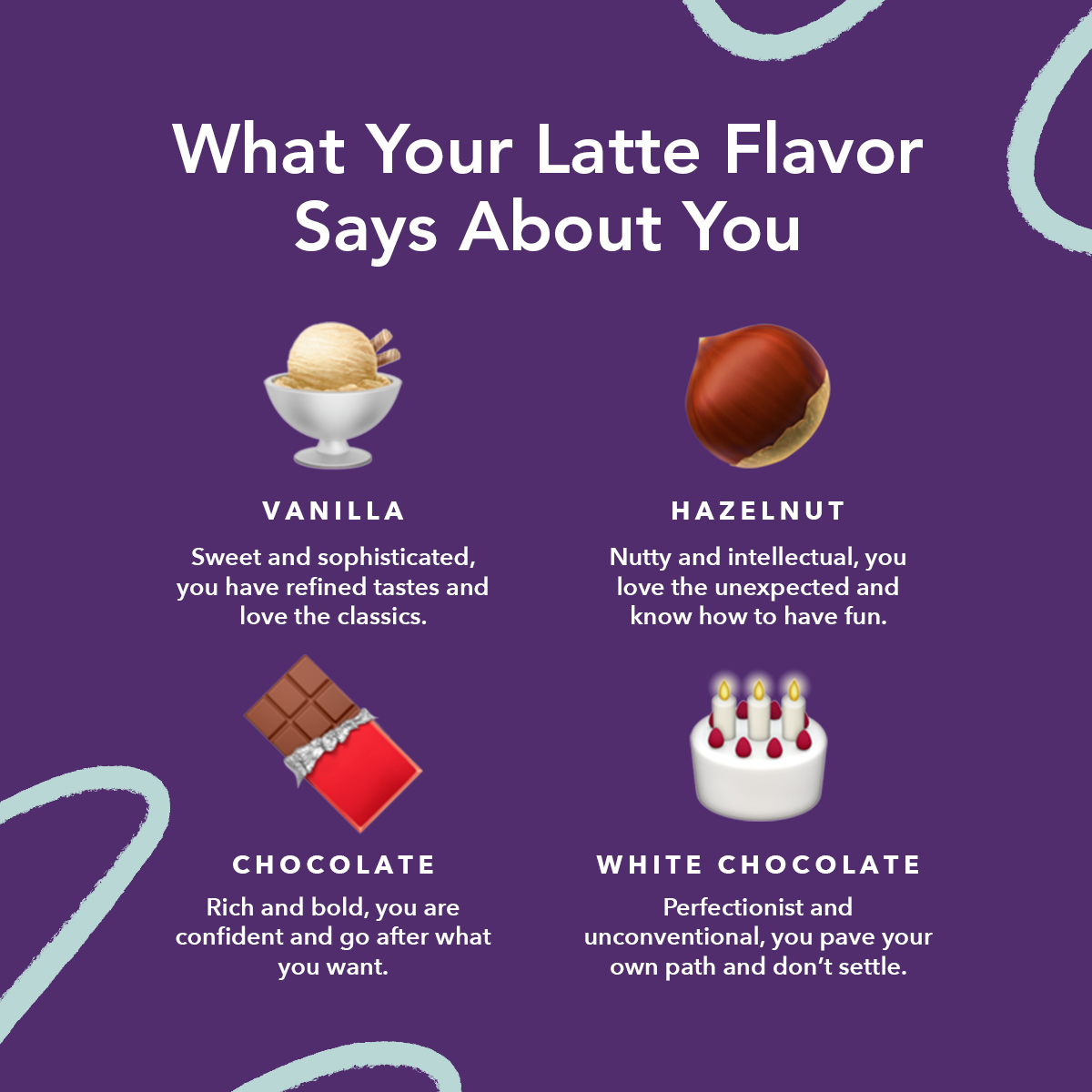 TheCoffeeBean's tweet photo. Which flavor are you?🍨🍫🌰🎂 Drop an emoji in the comments, then share your favorite drink with mom this weekend! Get a free beverage when you purchase a Regular or Larger Size Latte or Ice Blended. Valid from 2pm - close, 5/7 - 5/9 at participating locations. https://t.co/WAh2IDjsKQ