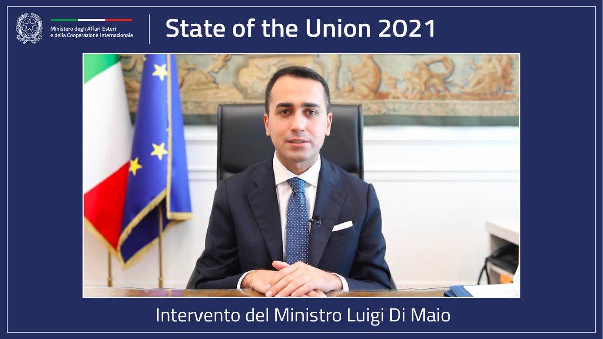 ItalyMFA's tweet image. Min @luigidimaio interviene alla Conferenza “State of the Union”🇪🇺@EUISoU organizzata da @EUI_EU promuovendo l&apos;imminente Conferenza sul futuro dell&apos;Europa #CoFoE come “spazio pubblico europeo”, per ridurre la distanza tra Istituzioni e cittadini
#SOU2021➡️fb.watch/5l5fzgq9b2/