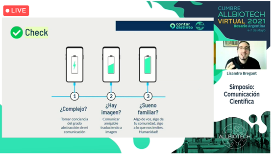 Agendá este checklist ✅que nos propone <a href="/lisandrobregant/">Lisandro Bregant</a>  para hacer un autodiagnóstico sobre cómo comunicamos/divulgamos #biotecnología ¿Hablamos en difícil? ¿Usamos jerga? ¿Damos ejemplos cotidianos, familiares? Gracias Lisandro por los tips! <a href="/allbiotech_/">ALLBIOTECH</a> #CumbreAllbiotech