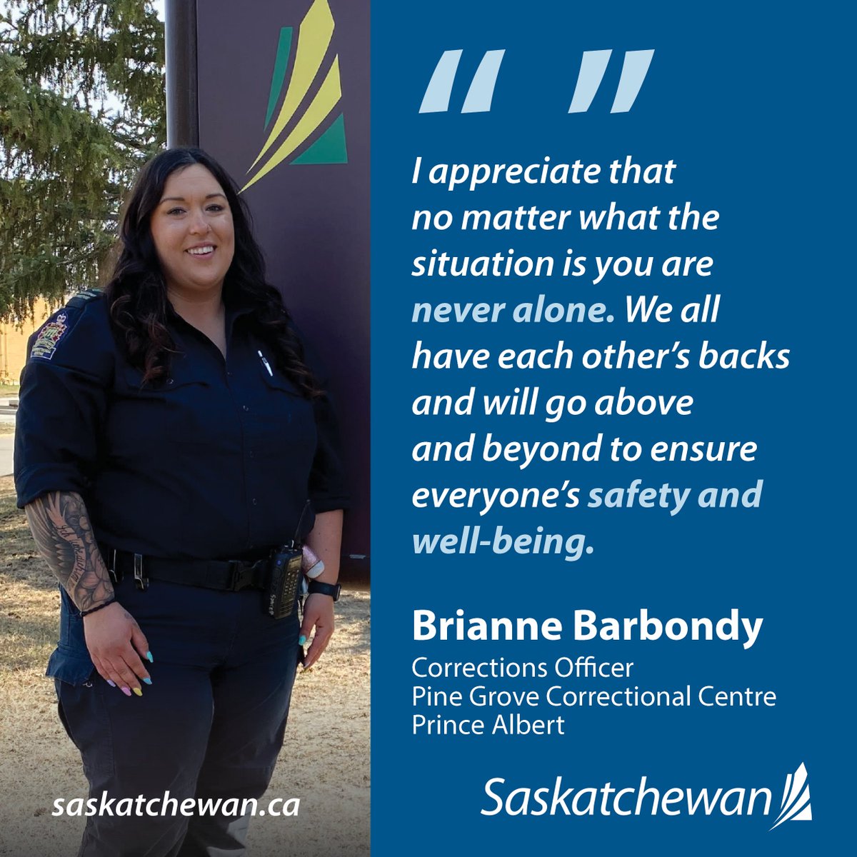 SKGov's tweet image. Saskatchewan has proclaimed May 7 as Correctional Services Appreciation Day. 

Corrections employees are committed to helping keep our families and communities safe. Thank you to all our dedicated corrections employees who continue to help make Saskatchewan a great place to live.