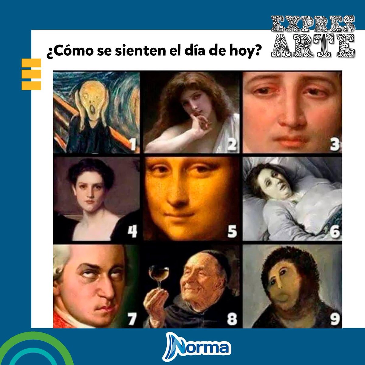 EdicionesNorma's tweet photo. #ViernesDeArte En la escala de pinturas ¿qué tal se sienten el día de hoy? #NormaMéxico  #BuenViernes #FinDeSemana https://t.co/dCRGKdj6fD