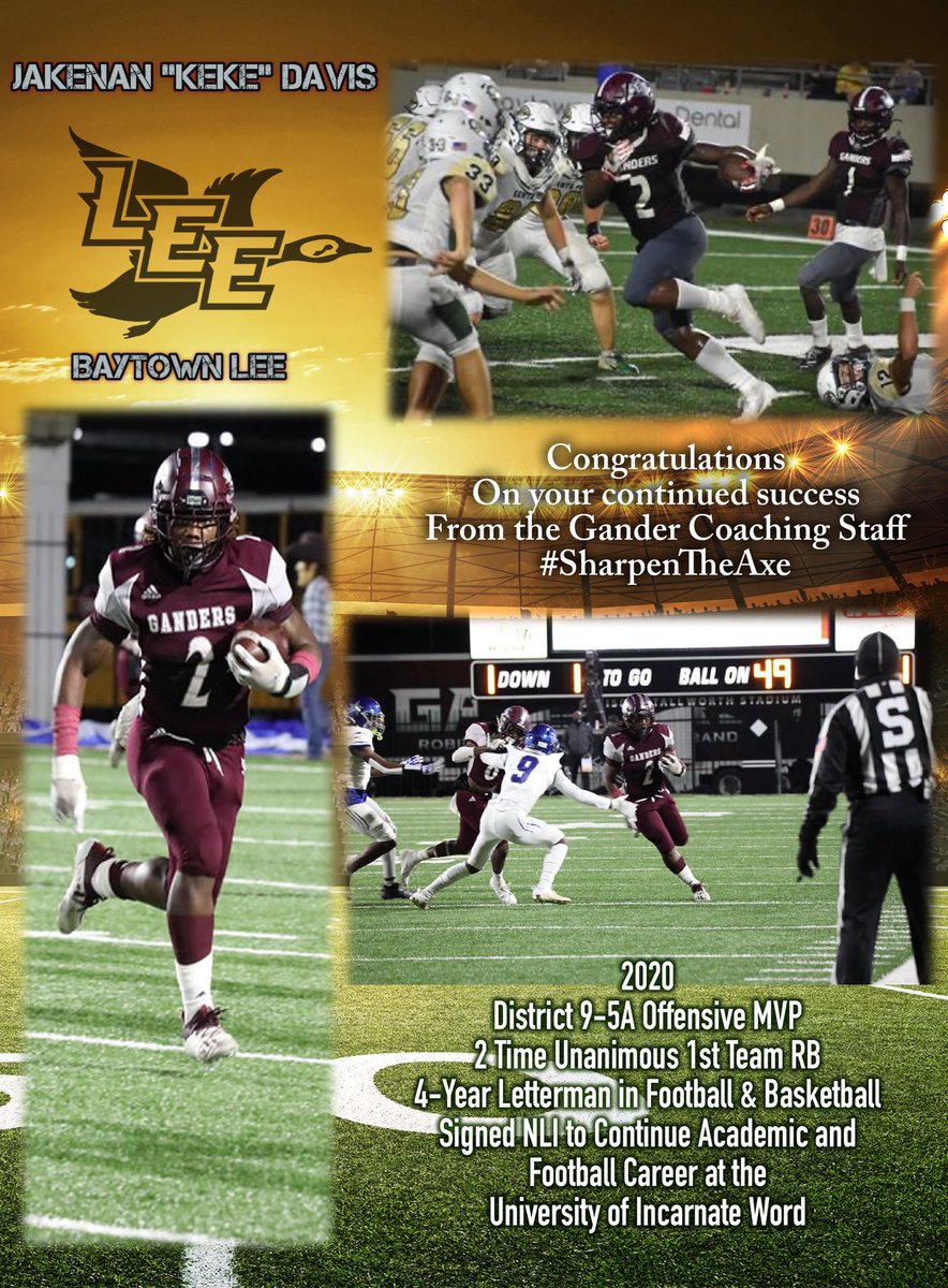 Congratulations to Keke Davis from <a href="/baytownleefb/">Baytown Lee Football</a> on being selected to represent the #EastTeam in this years <a href="/BayouBowlGHFCA/">Bayou Bowl</a>! <a href="/DickOlin1/">Dick Olin</a> <a href="/vikered/">Jim Creech</a> <a href="/TxtremeLLC/">Txtreme LLC</a> @<a href="/CoachScarter/">Shannon Carter</a> <a href="/COACHJCLANCY/">James Clancy</a> <a href="/Team_Funded/">TeamFunded</a> <a href="/CityofBaytown/">City of Baytown, TX</a>