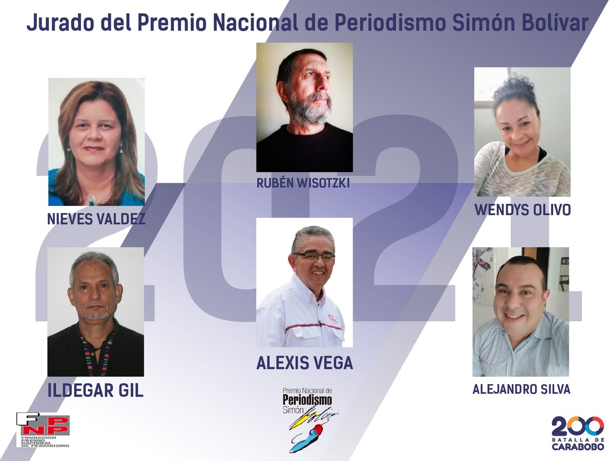 𝐏𝐚𝐫𝐭𝐢𝐜𝐢𝐩𝐚!✍️🇻🇪 En el Premio Nacional de Periodismo Simón Bolívar 2021 Consulta las bases en fpnp.gob.ve Los trabajos postulados deben ser enviados a 👉fundacionperiodistas@gmail.com desde el #14Abr hasta el #14May #LaCovid19NoEsJuego