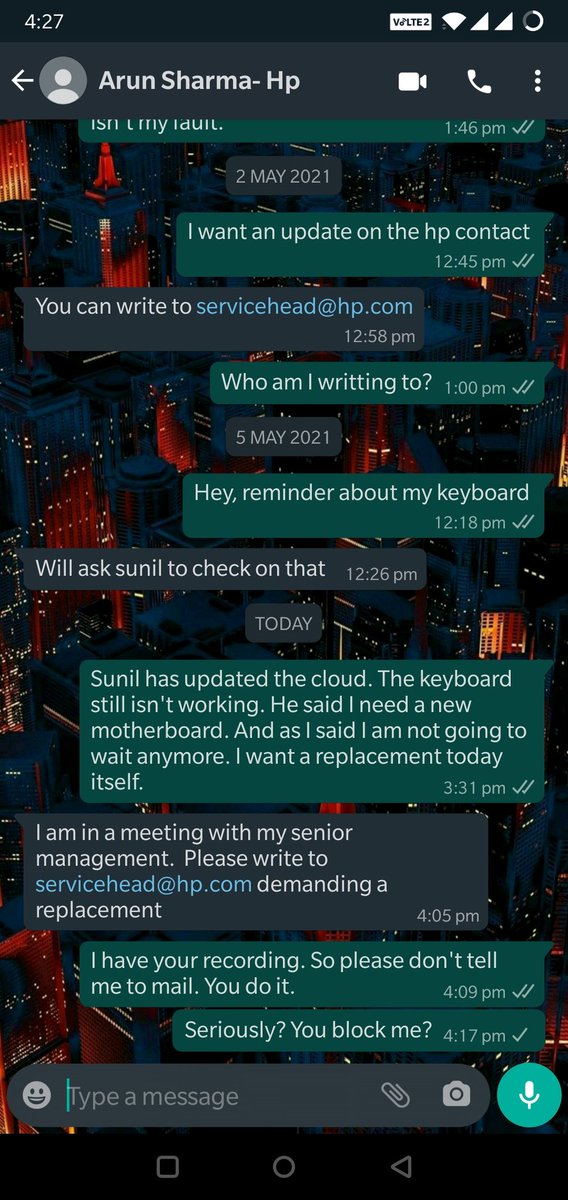 dannipeyton's tweet image. The HP service company thinks it&apos;s okay to block their customers when they can&apos;t hold up to what they say. 

Good job! 👏🏼
@HP @HPIndia  @HPSupport