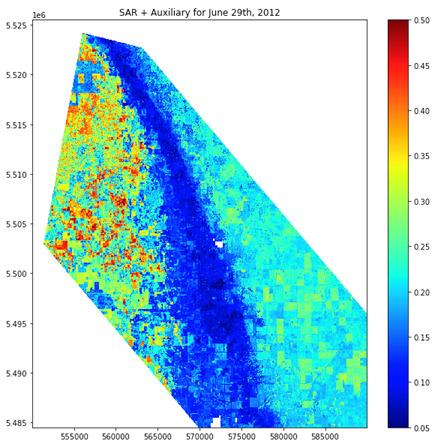 SistersofSAR's tweet photo. 5/8⭐️#SAR_STAR @julienutini recently finished a #DIRP project with @DRDC_RDDC 🇨🇦 using complementary 🛰️#Sensor data #Optical #Multifrequency #SAR & Auxiliary with #MachineLearning to predict high-resolution #Soil moisture 🪴 #WomenInSAR https://t.co/5mF1sle4BR