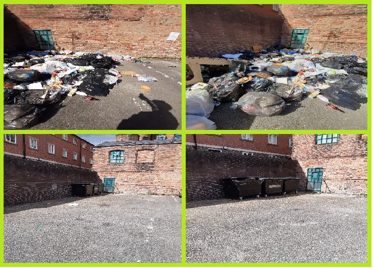 Huge amount of waste was deposited in this property in the Hyson Green &amp; Arboretum ward. Notice issued to clear the land, also issued was a CPNw requiring the site is regularly cleared going forward. Owners paid for site to be cleared by City Services #clean #safe #proud