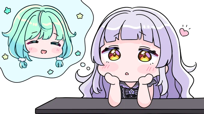 るしあが可愛すぎて顔を見れないシオン

#絵クロマンサー #シオンの書物 #ホロライブ 