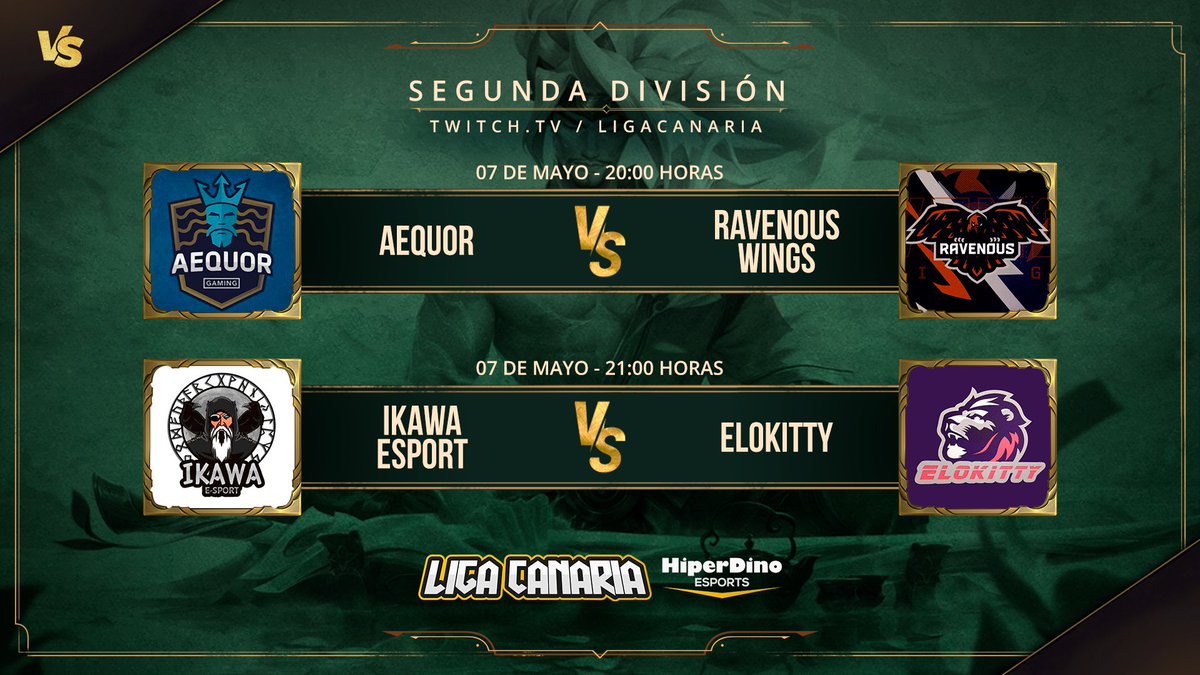 LigaCanaria's tweet photo. ¡Los viernes no son iguales sin nuestra sesión de #LoL! Hoy toca 2ª división en #LigaCanariaHD, así que no te pierdas ningún partido:
Ahora: @AequorGaming 🆚 @ravenous_esport #WINGS
A las 21h: @ikawa_esport 🆚 #ELOKITTY
En https://t.co/JTvrVRkbbt con @Elm019_lol y @Rudegar 🤩 https://t.co/00DdhmkVu0