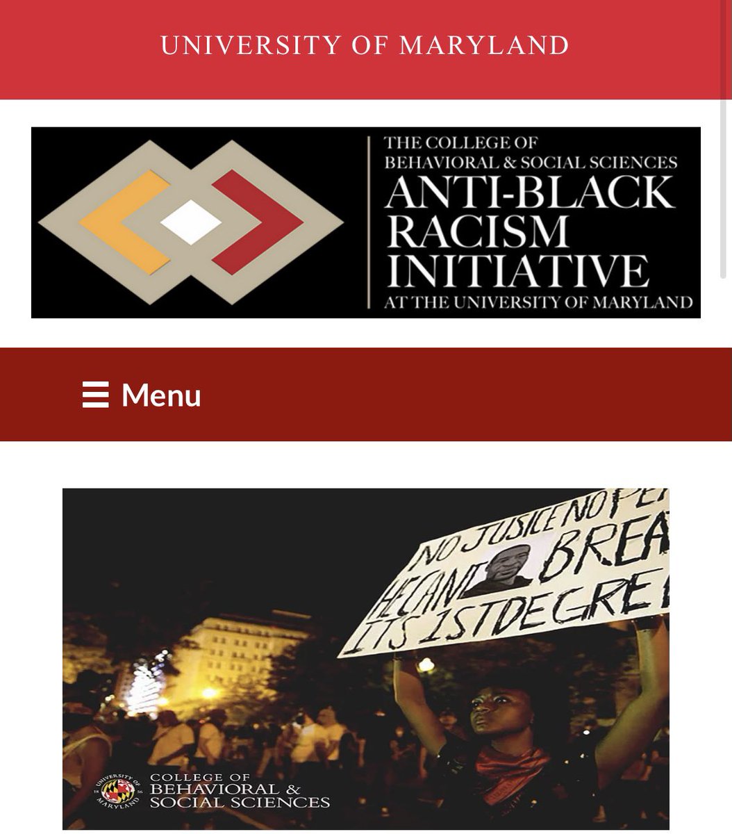 For nearly a year, I’ve had the honor to head the <a href="/bsosumd/">BSOS @ UMD</a> Anti-Black Racism Initiative. This website and video highlight some of our important work. 
#BeTheSolution 
#BeTheChange 
<a href="/UofMaryland/">Univ. of Maryland</a> 

 abri.umd.edu
