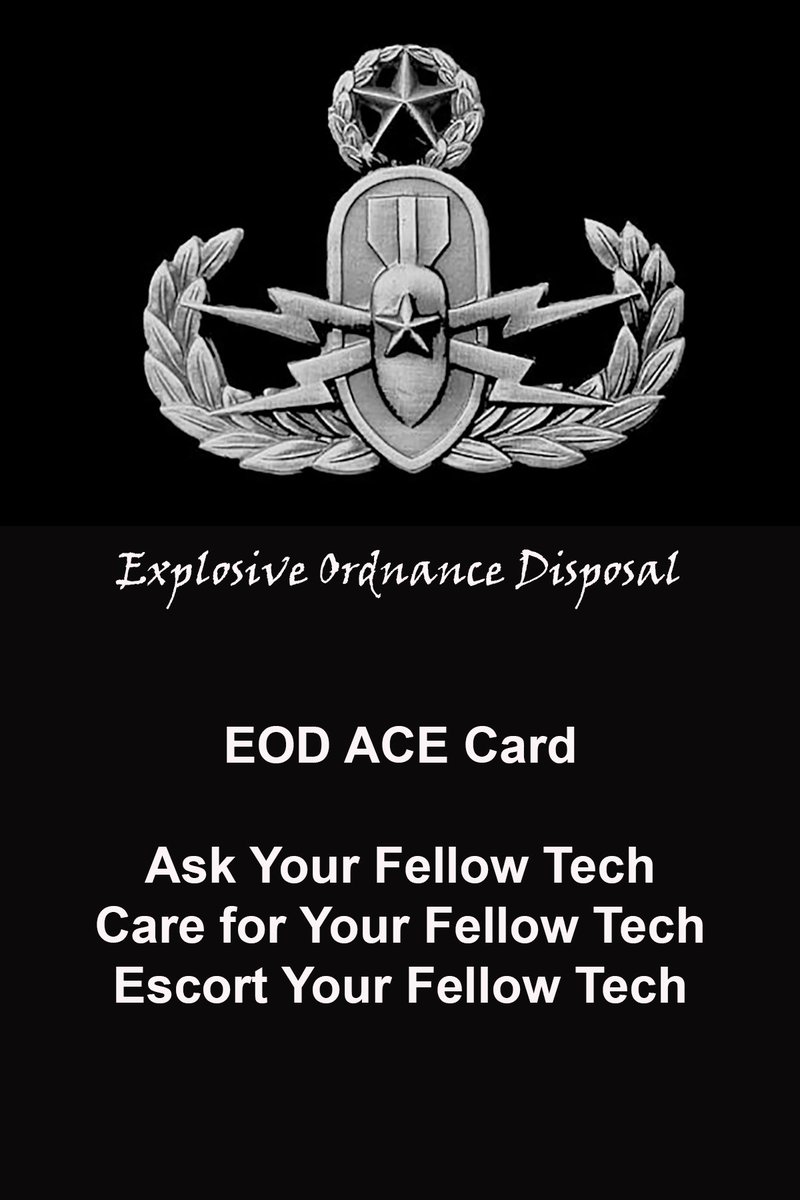 27/ EOD, Veteran & spouse ACE Cards: