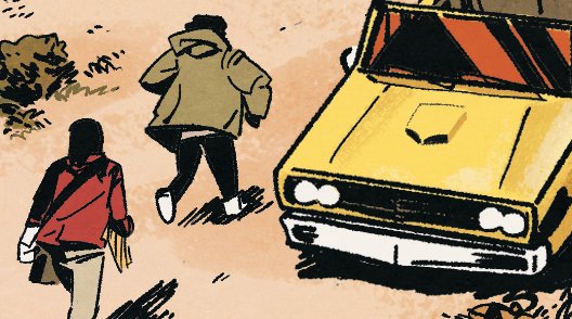 A panel from <a href="/vomit_party/">john konrad</a> 's comic for Tales from the Zones, available here: thegraveravers.bigcartel.com