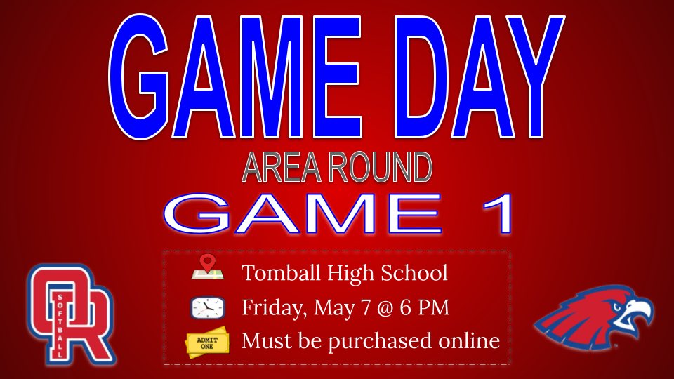Area round against Bridgeland kicks off tonight!

Buy your tickets online, come out and GET LOUD! tomballisd.net/apps/pages/adm…