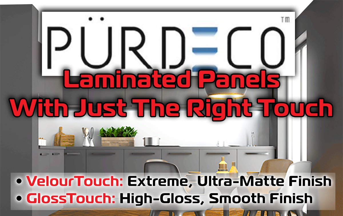 dsi_service's tweet image. PurDeco pre-laminated G2S composite core panels are ideal for trendy kitchens, modern closets, slick store fixtures and more: shop.distributorserviceinc.com/composite-pane… #PurDeco #UltraMatte #VelourTouch