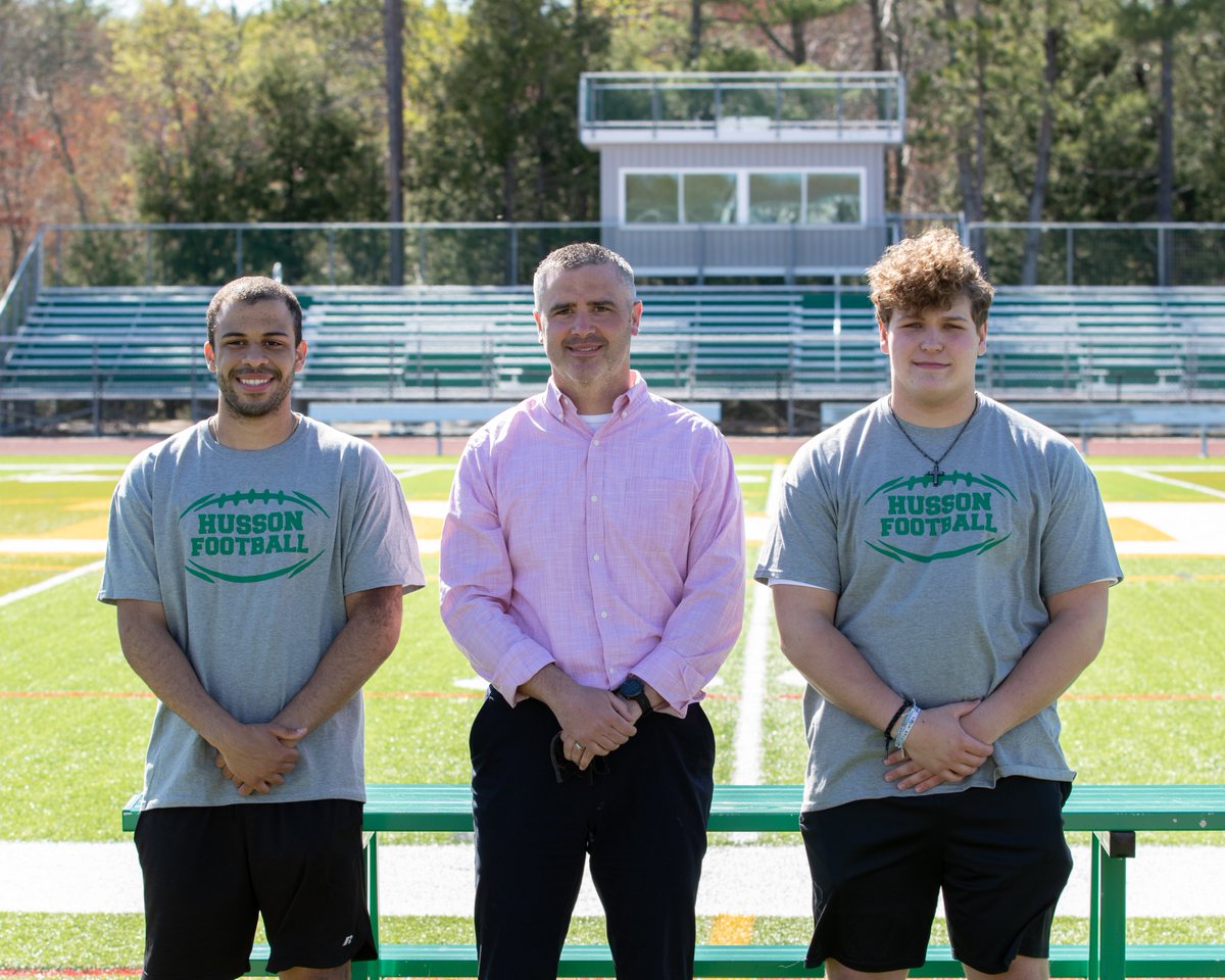 Congratulations to Ricky Hendrix and Pierce Beaulieu who were honored last night before our Varsity Boys Lacrosse game.  Pierce and Ricky will be attending Husson University to continue their football careers.  Congrats Men!