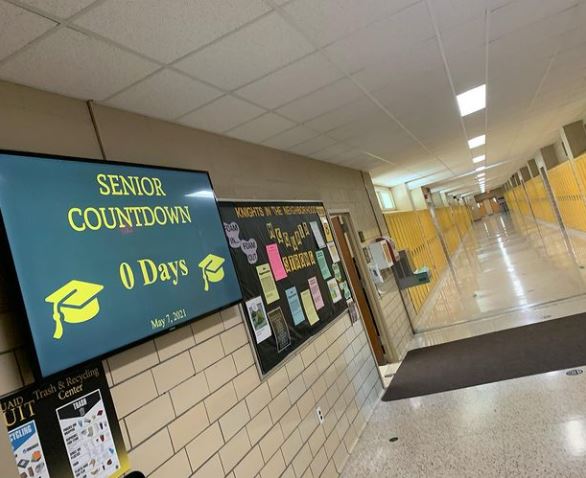 Yesterday, the Class of 2021 walked the halls for the final time. Today, they run the halls!