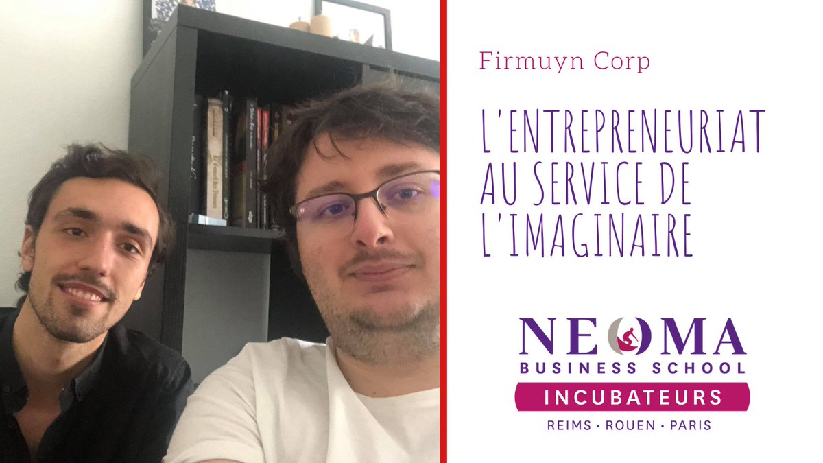 #1semaine1startup Découvrez le fabuleux portrait de Louis Bled et Martin d'Abzac (PGE21), cofondateurs de la #startup Firmuyn Corp, powered by <a href="/NEOMAbs/">NEOMA Business School</a> #Incubateurs, une société d'édition de jeux de rôle📖🎲👉bit.ly/3o32z51 #entrepreneuriat #JDR #catchthewave #fantasy