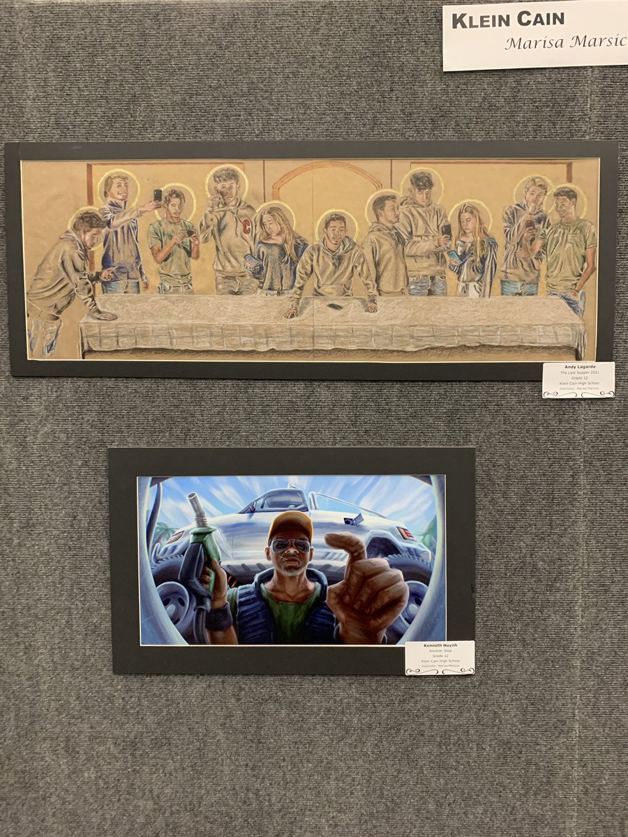 End fo Year KMPC art show is on display until Thursday May13  ! Some of Ms Marsico’s spotlighted talented students works!