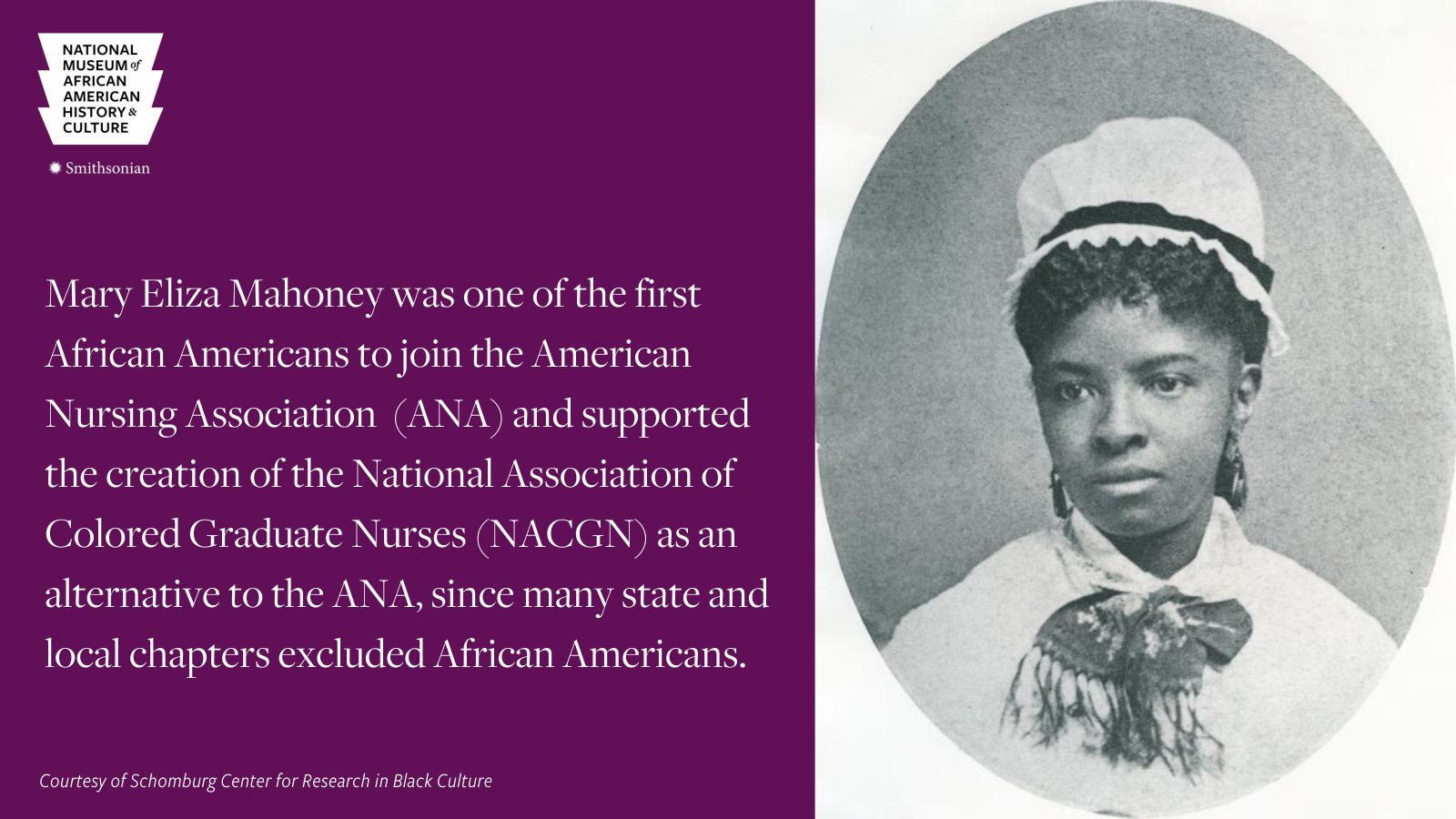 Mary Eliza Mahoney Quotes Smithsonian Nmaahc On Twitter: "Mary Eliza Mahoney, Born #Onthisday In  1845, Is Considered The First Professionally Trained African American Nurse  In The U.s. She Became A Registered Nurse After Graduating From The