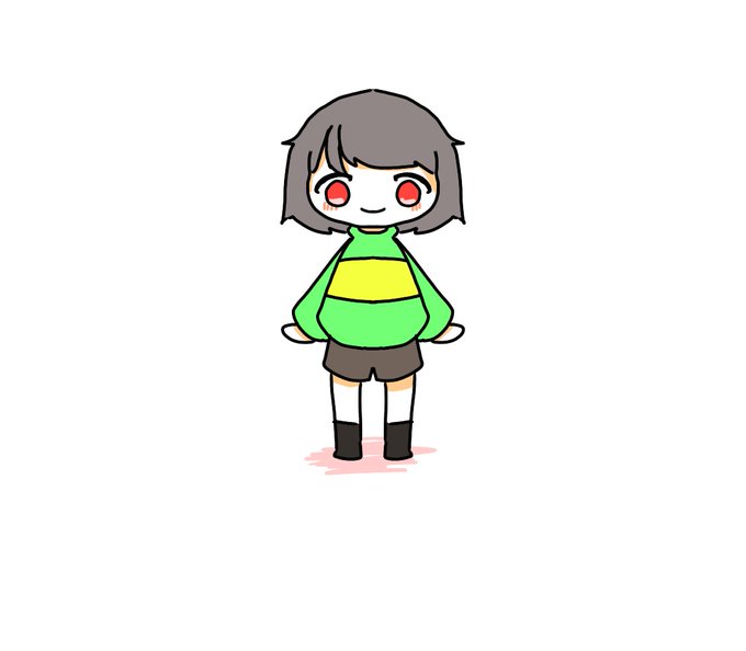 琥珀(ΦωΦ) on X: ♥FIGHT！！！ #undertale #chara