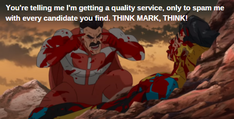 WriteFinder's tweet photo. People are getting pretty sick of Mark's "spray and pray" approach to recruitment...
(No Marks were targeted in the making of this meme)
#Hiring #Recruitment #RecruitmentIndustry #RecruitingHell #Memes #RecruitmentMemes https://t.co/sgCnpigSoh