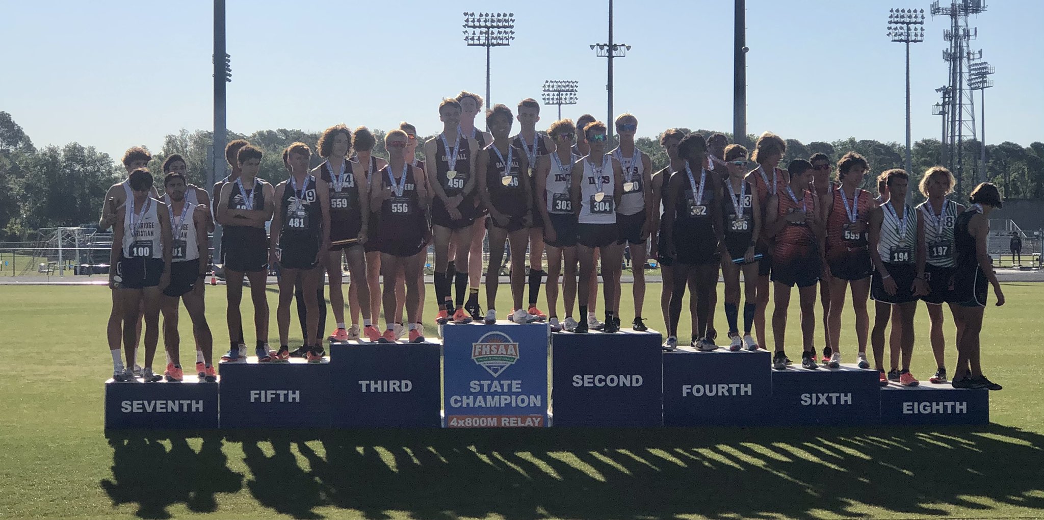 Oak Hall School Just In Ohs Girls Are 4x800m State Runner Up And Ohs Boys 4x800m Are State Champs Gabe Collante Asher Dobrin Caden Montini Amp Austin Montini