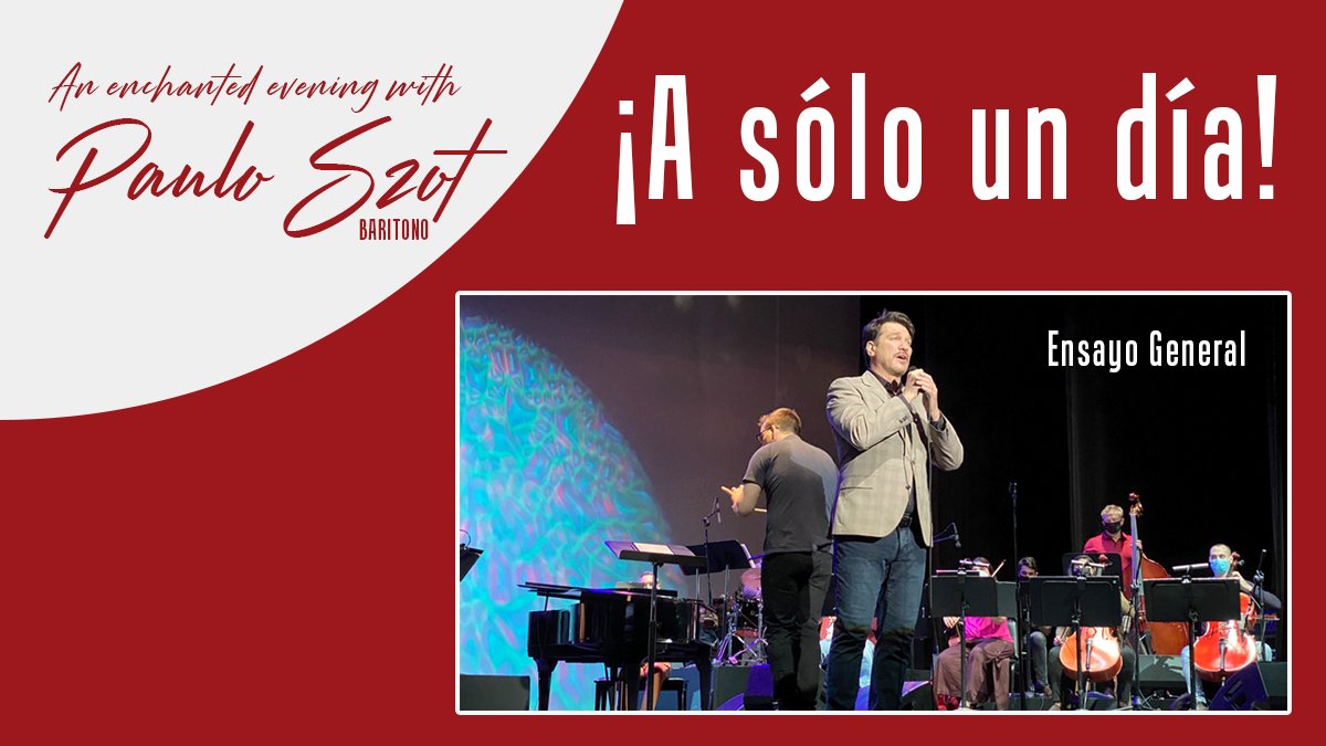 ¡Estamos listos para una gran noche! Mañana, 8 de mayo, a las 6:00 PM, CulturArte de Puerto Rico presentará el concierto "An Enchanted Evening with Paulo Szot".

Más información: ow.ly/3ove50EHrkB