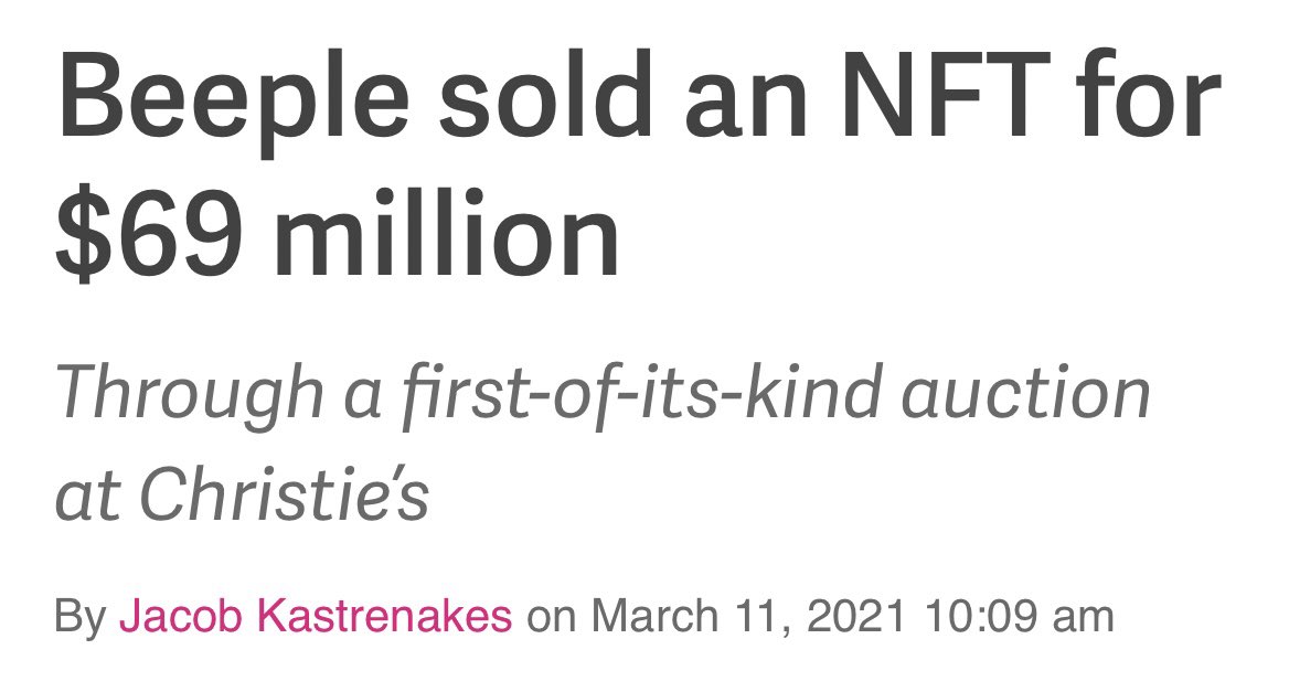 21. NFT’sIf we’ve learned anything from this cycle, it’s the fact that  #NFT’s are here to stay.NFT’s represent anything that can be stored digitallySome of the worlds most influential individuals including Mark Cuban, Elon Musk, & Jack Dorsey have explored their use cases