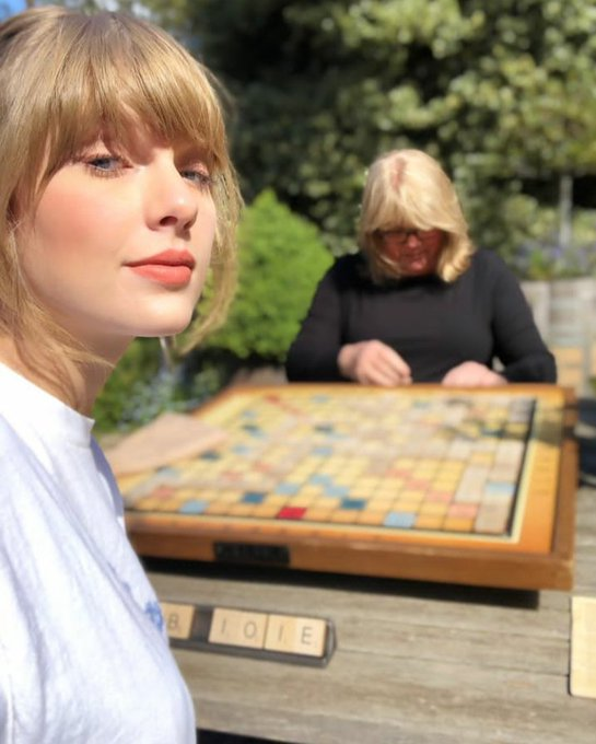 playing scrabbles with mama swift