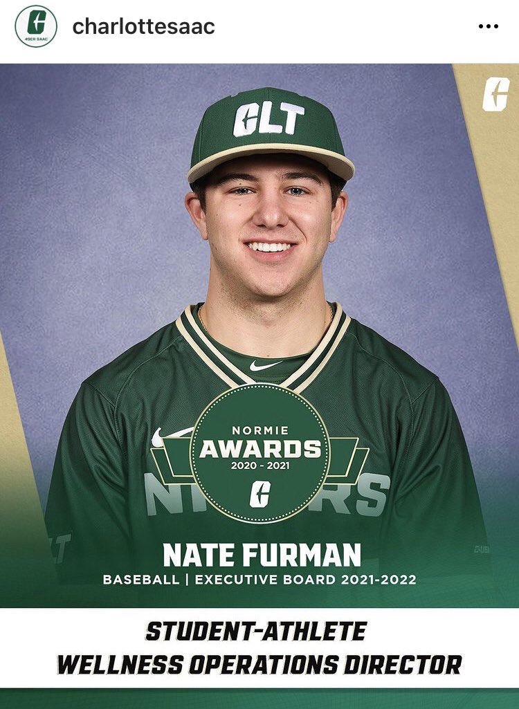 Congrats to @furm_6 on being named to the @CharlotteSAAC Executive Board. #BigFurm #GoldStandard #9AcrossTheChest